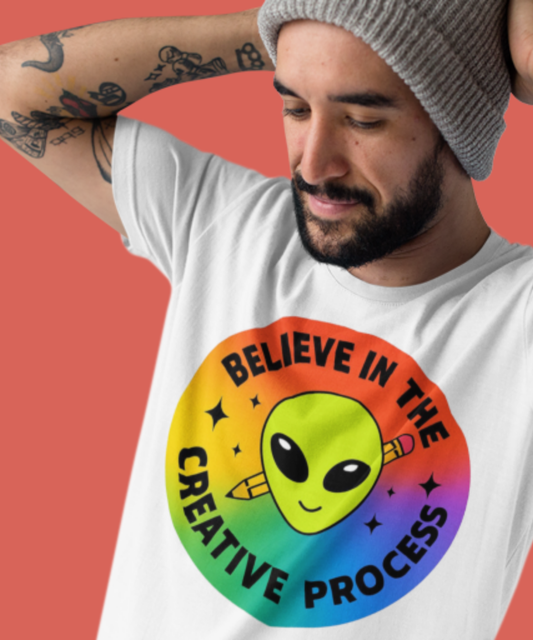Funny Alien | Premium Unisex Crewneck T-shirt | Bella + Canvas 3001