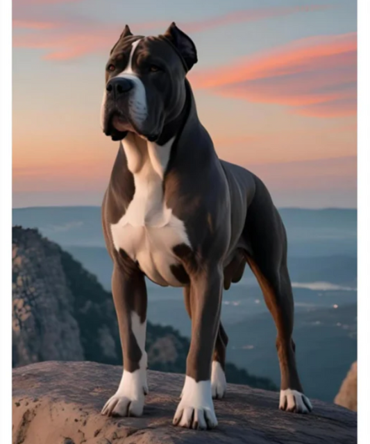 Guardian of the Coast For Cane Corso Devotees: Captures the Breed’s Classic Attributes—Muscular Form, Attentive Posture, Deep Gaze—Celebrated in Canine Art Communities | Fine Art Poster