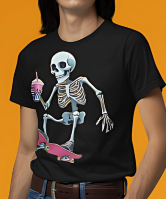 Neon Grind & Sip| Great Gift Ideal for Birthdays, Skate Crew Hand‑Outs, or “Just Because.” Premium  Unisex Crewneck T-shirt | Bella + Canvas 3001